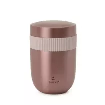 Chic-Mic Lunchpot ze stali nierdzewnej dwuczciowy rowe zoto 420 ml + 200 ml