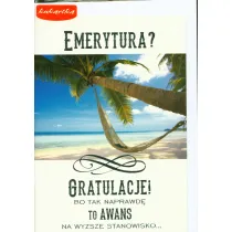 Kukartka Karnet B6 PP-1616 Emerytura - gratulacje