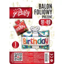 Balon foliowy Prezent 91x89cm
