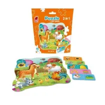 Puzzle w saszetce 49 el. Farma + mini gra Roter Kafer