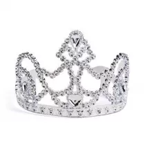 Arpex Ozdoba karnawaowa tiara srebrna SR1145SRE