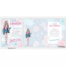 Stamp Karnet Grande + koperta wz�r nr 03 Urodziny