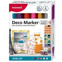 Monami Markery akrylowe Deco Marker 6 szt.