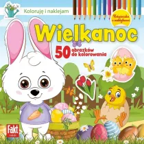 Koloruj i naklejam. Wielkanoc