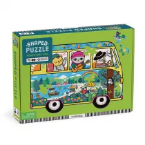 Mudpuppy Puzzle konturowe Van podrniczy 75 el.
