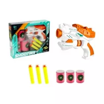 Pistolet z piankowymi pociskami i puszkami Swede
