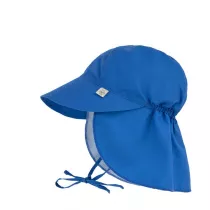 Lassig Czapka przeciwsoneczna z daszkiem i oson karku UV80 Splash & Fun blue, rozm. 50/51