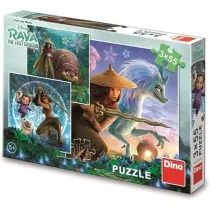 Puzzle 3x55 Raya i ostatni smok Dino Toys
