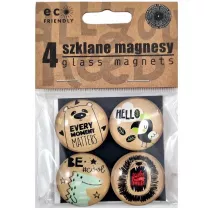 Ziemia Obiecana Magnesy szklane z kolorowym nadrukiem
