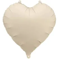 PartyDeco Balon foliowy Serce jasny be� 45cm