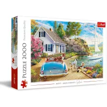 Puzzle 2000 el. Wakacyjna przysta Trefl