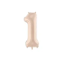 PartyDeco Balon foliowy 1 ciemny be� 72cm