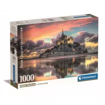 Puzzle 1000 el. Compact Le Magnifique Mont Saint-Miche Clementoni