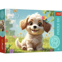 Puzzle 60 el. Szczeniaczkiem by�! Trefl