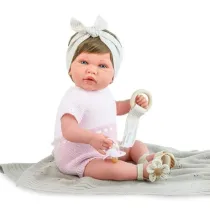 Lalka hiszpaska Reborn Ane Vichy Flower... 45cm Marina Pau