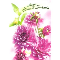 Art Nuvo Karnet B6 Kwiaty imieniny FF1279