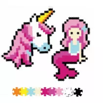 Puzzle pixelki Jixelz 700 el. Bajkowi przyjaciele Qelements