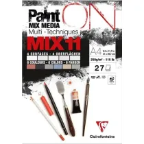 Clairefontaine Blok A4 papier�w mix11 250g 27ark