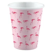 Amscan Kubki papierowe flamingi 250ml