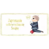 Henry Zaproszenie Komunia Chopiec Zoty 10 szt.