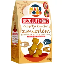Malu Food Ciastka kruche z miodem bezglutenowe 100 g