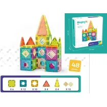 Klocki magnetyczne budowla 48el