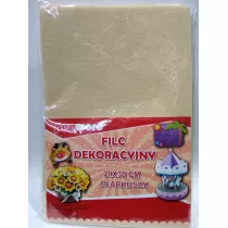 Polsirhurt Filc dekoracyjny kremowy 20x30 cm