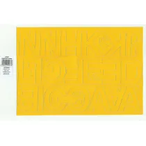 Artdruk Litery samoprzylepne 5 cm 8 arkuszy ��ty