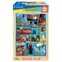 Puzzle drewniane 100 el. Bohaterowie bajek Disney/Pixar Educa