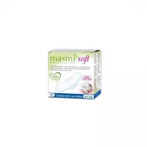 Masmi Soft Night Ultra-Thin Pads ultracienkie podpaski na noc ze skrzydekami z baweny organicznej 10 szt.