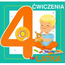 wiczenia 4-latka z naklejkami