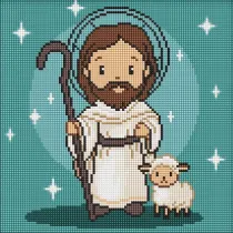 Diamentowa mozaika Kids - Ukochany Jezus 30x30cm Ideyka