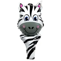 Balon foliowy zwierz�tko z uchwytem zebra