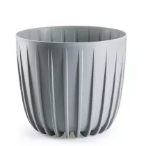 HowHomely Donica Stripped niska szara 24xh21 cm
