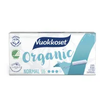 Vuokkoset 100% Bio, Tampony Normal 16 szt.