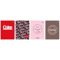 Interdruk Zeszyt A5 M Hybrid Coca Cola kratka 60 kartek 10 szt.