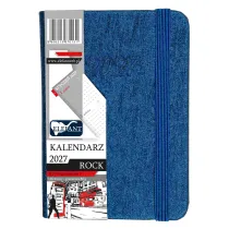 Kalendarz 2027 Rock A7 tygodniowy granatowy