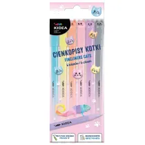 Derform Cienkopisy Kidea - Kotki, 6 kolor�w