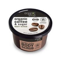 Organic Shop Organic Coffee & Sugar Body Scrub peeling do ciała na bazie oleju z kawy i naturalnego cukru 250 ml