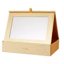 Jessup Cosmetics Bag kosmetyczka, szkatuka na pdzle z lusterkiem Gold CB012