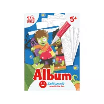 Album do kolorowania piaskiem Halloween 5 l+ Sabbiarelli
