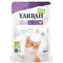 Yarrah Karma dla kota dorosłego fileciki z indykiem w sosie 85 g Bio