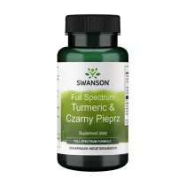 Swanson Full Spectrum Turmeric i Czarny pieprz Suplement diety 60 kaps.