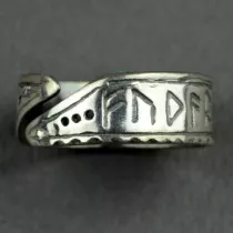 Sotis Piercie z runami Wikingw nr.30-32, oksydowany Ag925,