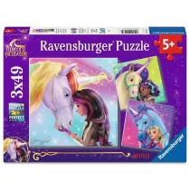 Puzzle 3x49 Unicorn Academy Ravensburger