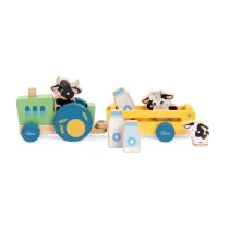 Puzzle Drewniany Traktorek Z Farmy Chicco