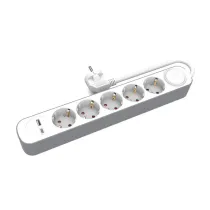 Plast-Rol Plastrol przeduacz domowy 5x gniazd 3m z wycznikiem 1x usb-a 1x usb-c