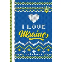 Fresh Notatnik ozdobny A6 Kocham Ukrain� kratka 64 kartki