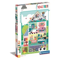 Puzzle 104 el. Maxi SuperColor. Home sweet home Clementoni