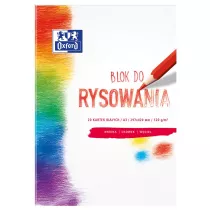 Oxford Blok rysunkowy A3 biay 20 kartek